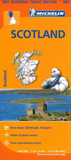 Michelin Great Britain Blad 501: Scotland 1:400.000