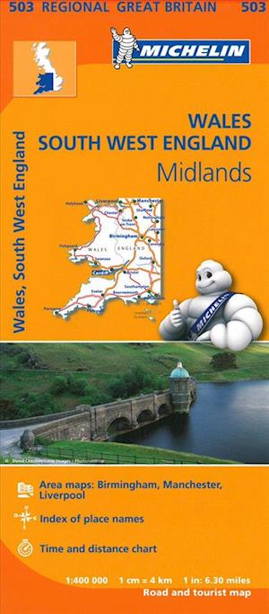 Wales - Michelin Regional Map 503