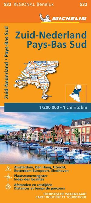 Netherlands South - Michelin Regional Map 532