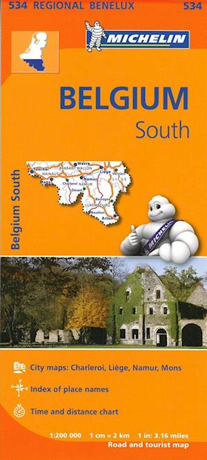 Michelin Benelux Blad 534: Belgium South, Ardenne 1:200 000