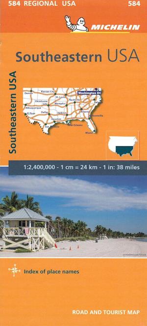 Michelin USA blad 584: Southeastern USA*