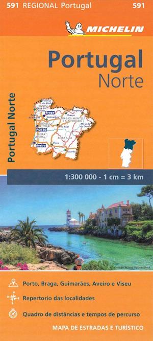 Portugal Norte - Michelin Regional Map 591