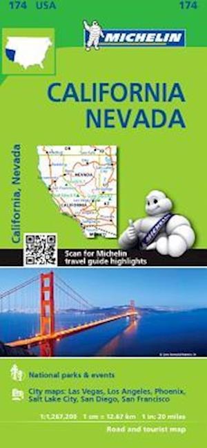 Michelin USA California, Nevada Map 174