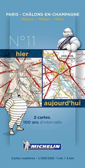 Michelin France Centenary Map 11: Paris - Châlons-en-Champagne : Meaux - Melun - Vitry