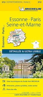 Essonne, Paris, Seine-et-Marne - Michelin Local Map 312