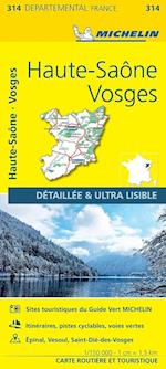 Haute-Saône Vosges - Michelin Local Map 314