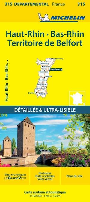 France blad 315: Bas Rhin, Haut Rhin, Territoire de Belfort