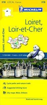 Loiret, Loir-et-Cher - Michelin Local Map 318