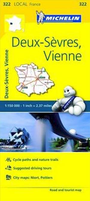 France blad 322: Deux Sevres, Vienne 1:150.000