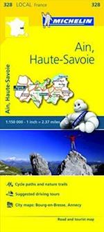 Ain, Haute-Savoie - Michelin Local Map 328