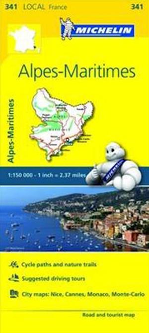 France blad 341: Alpes Maritimes 1:150.000