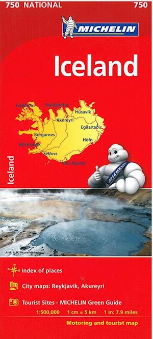 Iceland, Michelin National Map 750