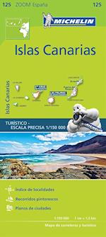 Michelin Spain Zoom Blad 125: Islas Canarias - Kanariske øer