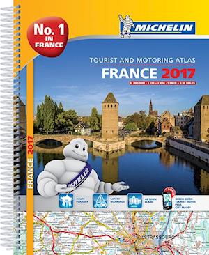 France 2017, Michelin Tourist & Motoring Atlas (A4/ Spiral)