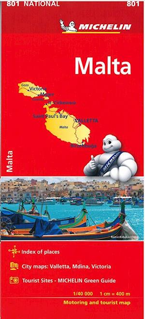 Malta, Michelin National Map 801