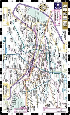 Streetwise Paris Metro Map - Laminated Metro Map of Paris, France