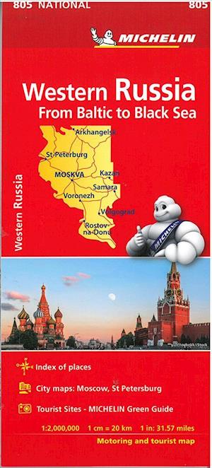 Western Russia - Michelin National Map 805