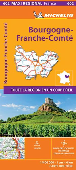 Bourgogne Franche Comte, Michelin Maxi Regional Map 602