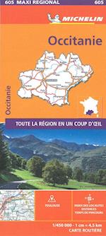 Occitanie, Michelin Maxi Regional Map 605