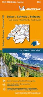 Suisse Sud-Ouest - Michelin Regional Map 552