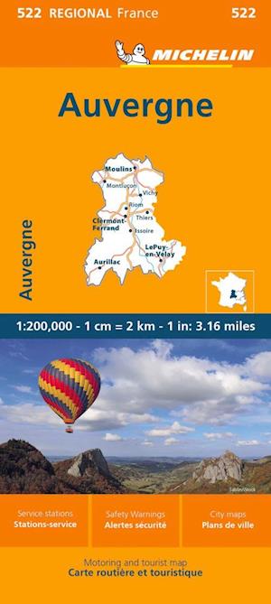 Auvergne Limousin - Michelin Regional Map 522