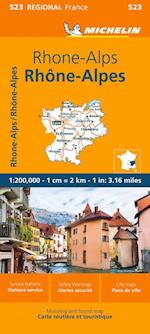 Rhone-Alps - Michelin Regional Map 523