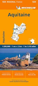 Aquitaine - Michelin Regional Map 524