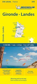 Gironde, Landes - Michelin Local Map 335