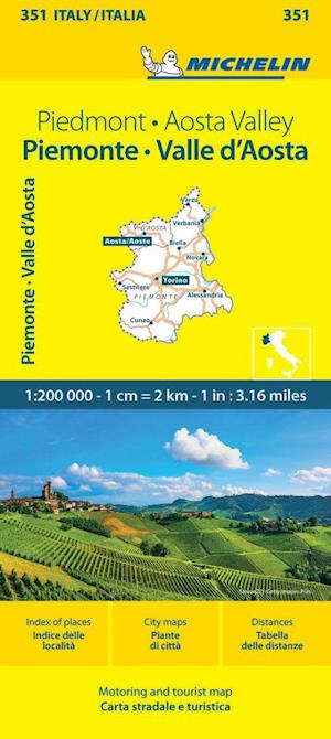 Piemonte & VA - Michelin Local Map 351