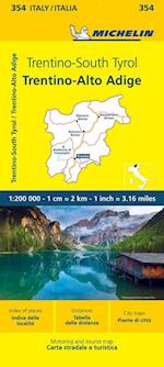 Trentino - Michelin Local Map 354