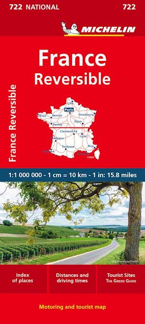 France - reversible - Michelin National Map 722