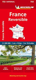 France - reversible - Michelin National Map 722