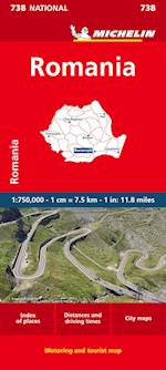 Romania, Michelin National Map 738
