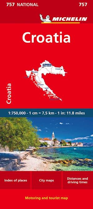 Croatia - Michelin National Map 757