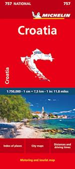 Croatia - Michelin National Map 757