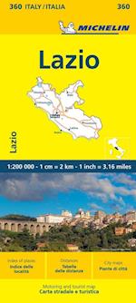 Lazio - Michelin Local Map 360