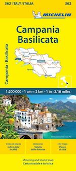 Campania - Michelin Local Map 362