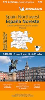 Espana Noroeste : Castilla y Leon, Madrid- Michelin Regional Map 575
