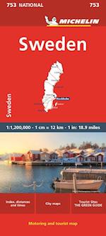 Sweden, Michelin National Map 753