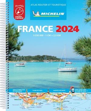 France 2024, Michelin Tourist & Motoring Atlas (LAMINATED)