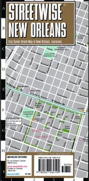 Streetwise New Orleans Map- Laminated City Center Street Map of New Orleans, Louisiana