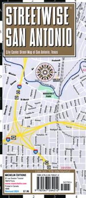 Streetwise San Antonio Map - Laminated City Center Map of San Antonio, Texas