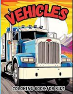 Vehicle Coloring Book for Kids