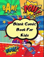 Blank comic book for kids