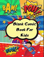 Blank comic book for kids