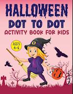 Halloween Dot to Dot Activity Book for Kids Age 4-8