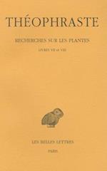 Theophraste, Recherches Sur Les Plantes