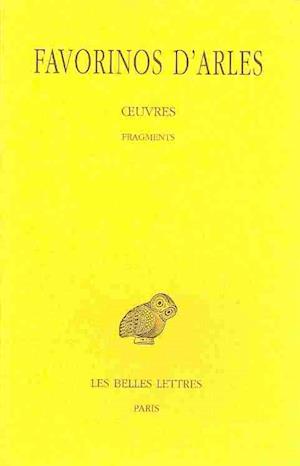 Favorinos d'Arles, Oeuvres