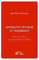 Antiquite Critique Et Modernite