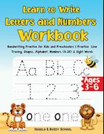 Learn to Write Letters and Numbers Workbook